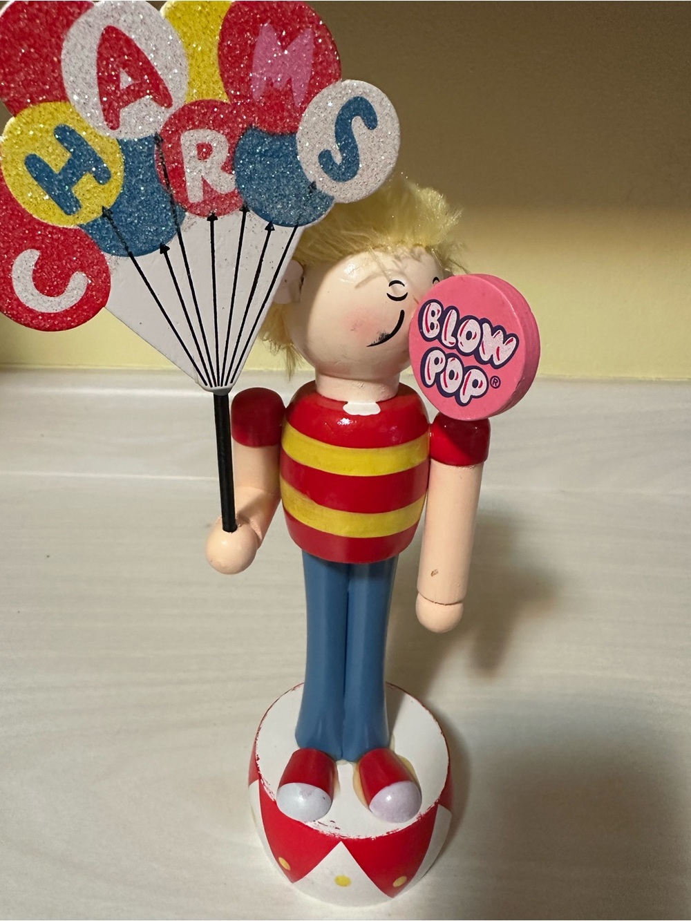 Charms Blow Pop Wooden Carnival Boy Nutcracker - Picture 7 of 7